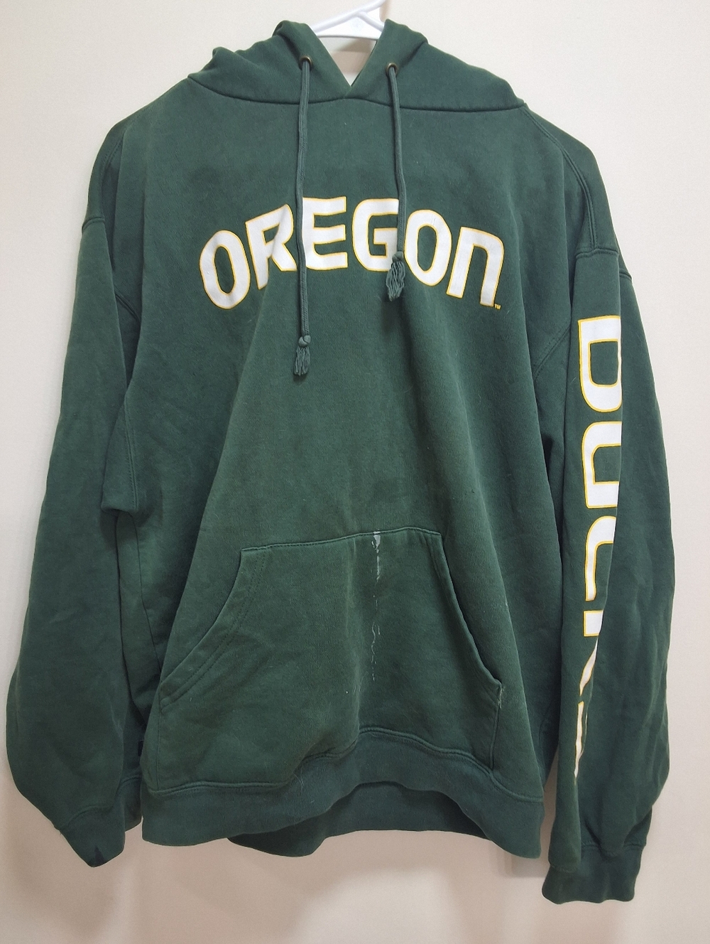 VTG JanSport Oregon Ducks Hoodie Green Medium | 90s University of Oregon